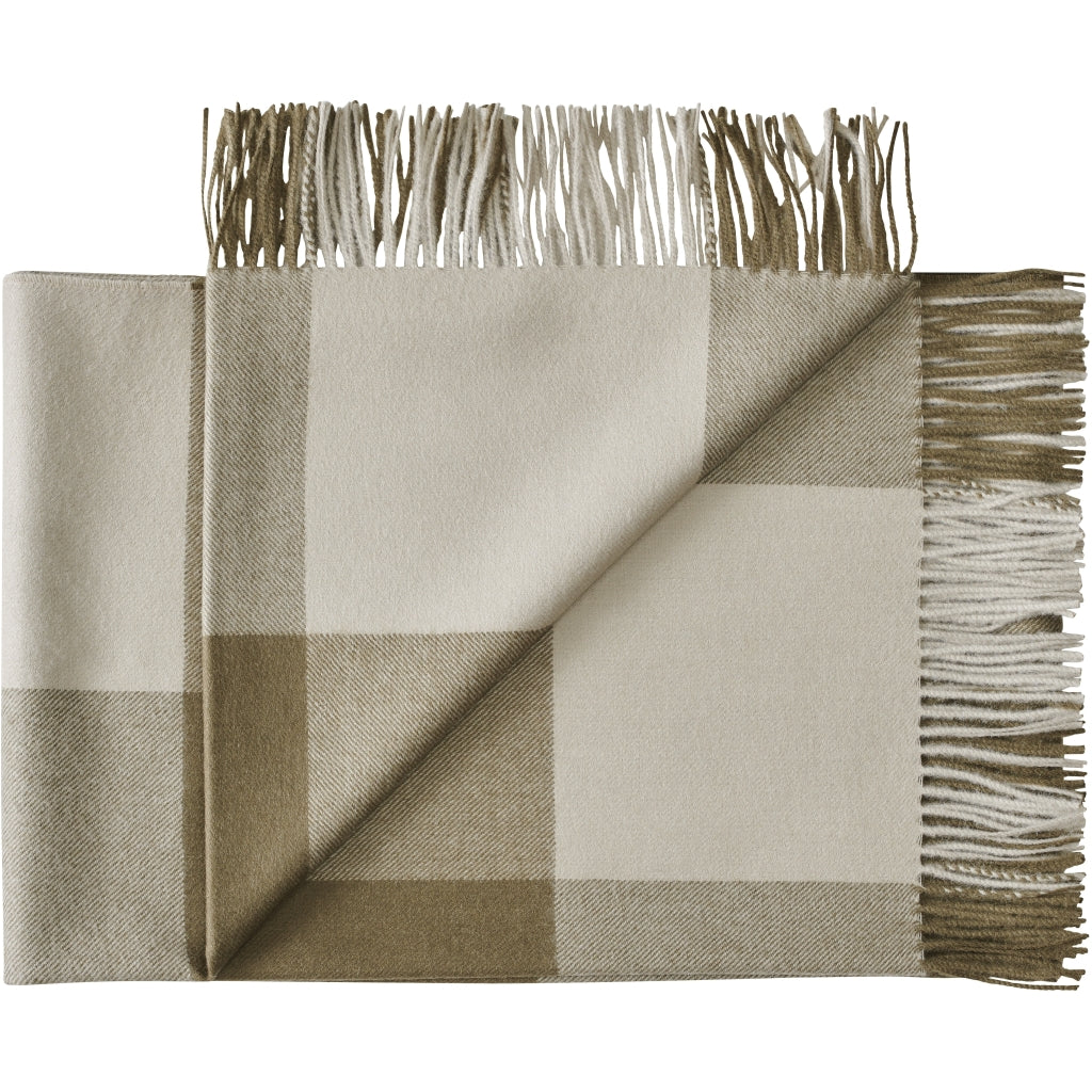 Silkeborg Uldspinderi ApS Caracas 130x200 cm Throw 04565 Limestone/Umber