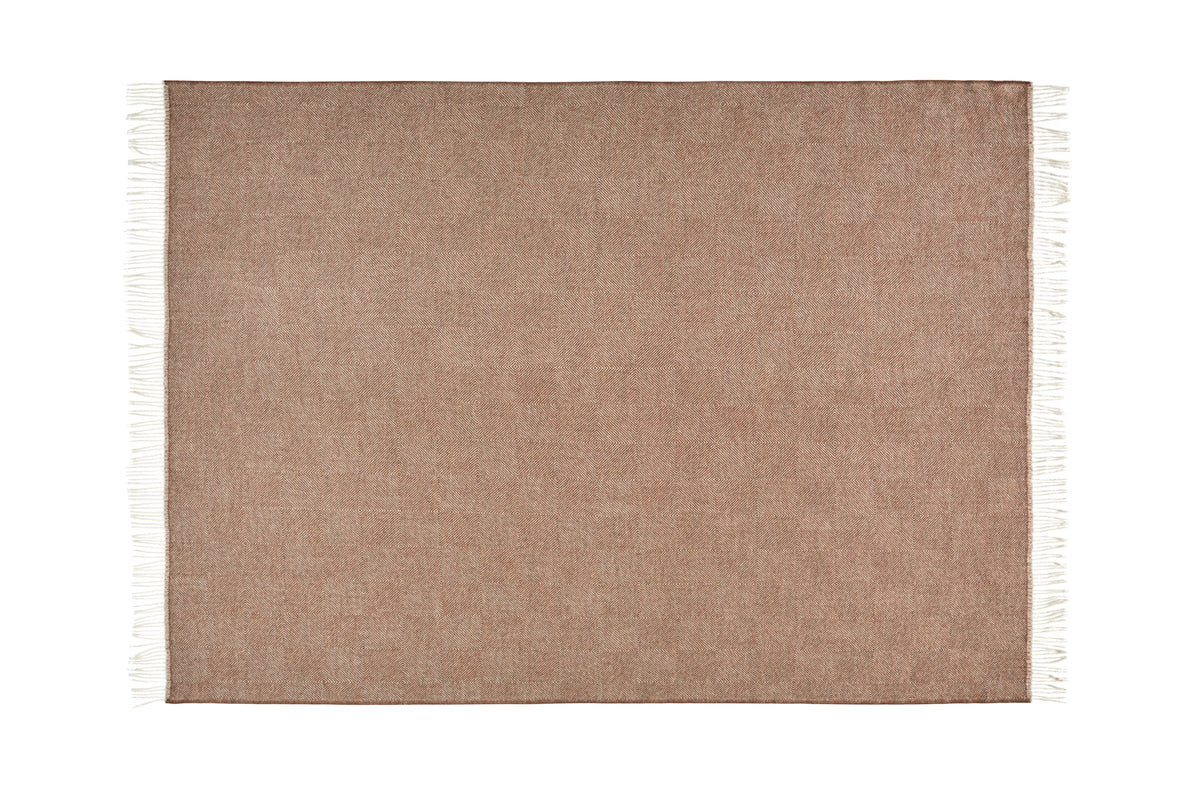 Silkeborg Uldspinderi ApS La Paz 130x200 cm Throw 02672 Red Brown