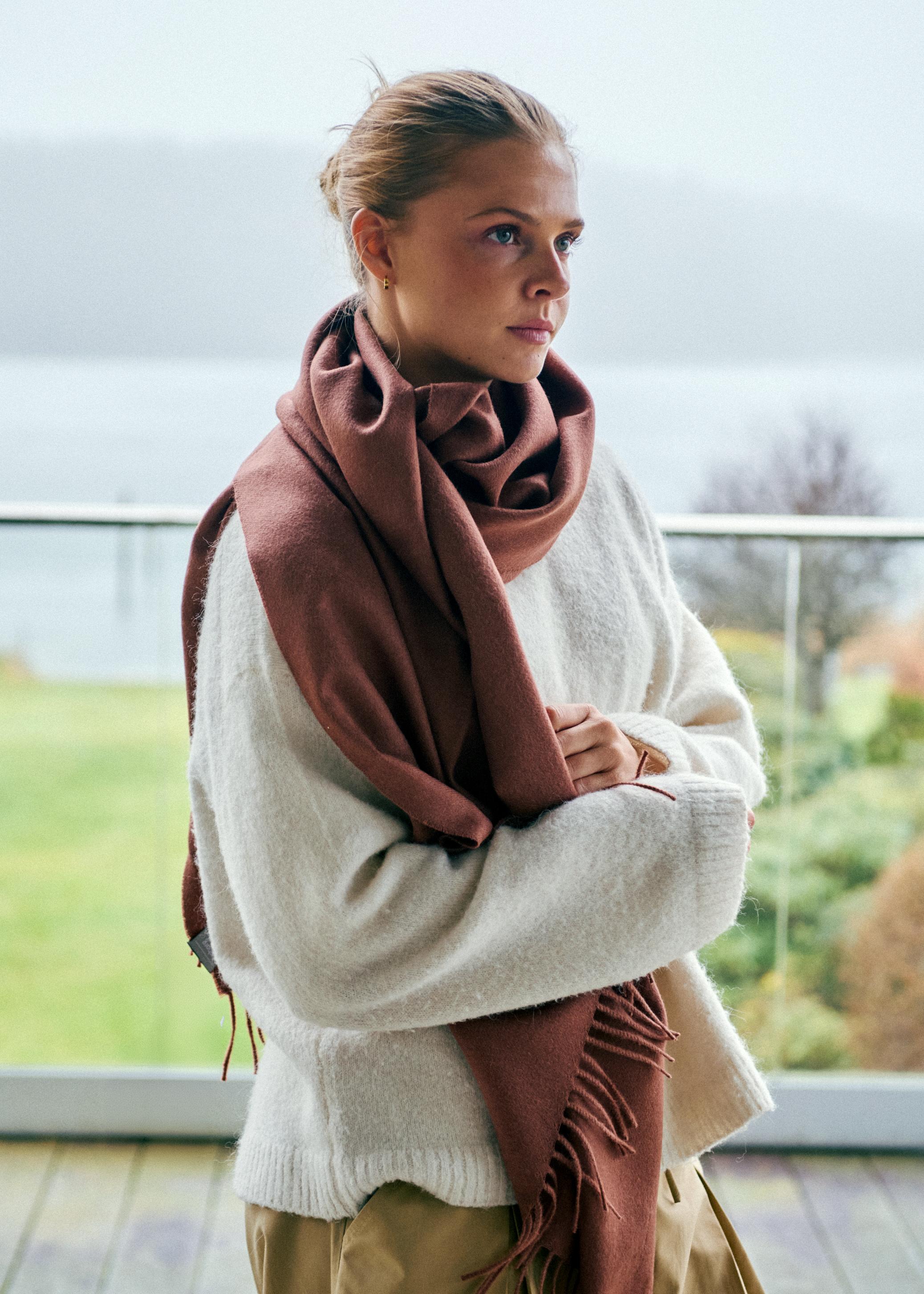 Silkeborg Uldspinderi ApS Lima 60x200 cm Scarf 03109 Rosewood (16825)