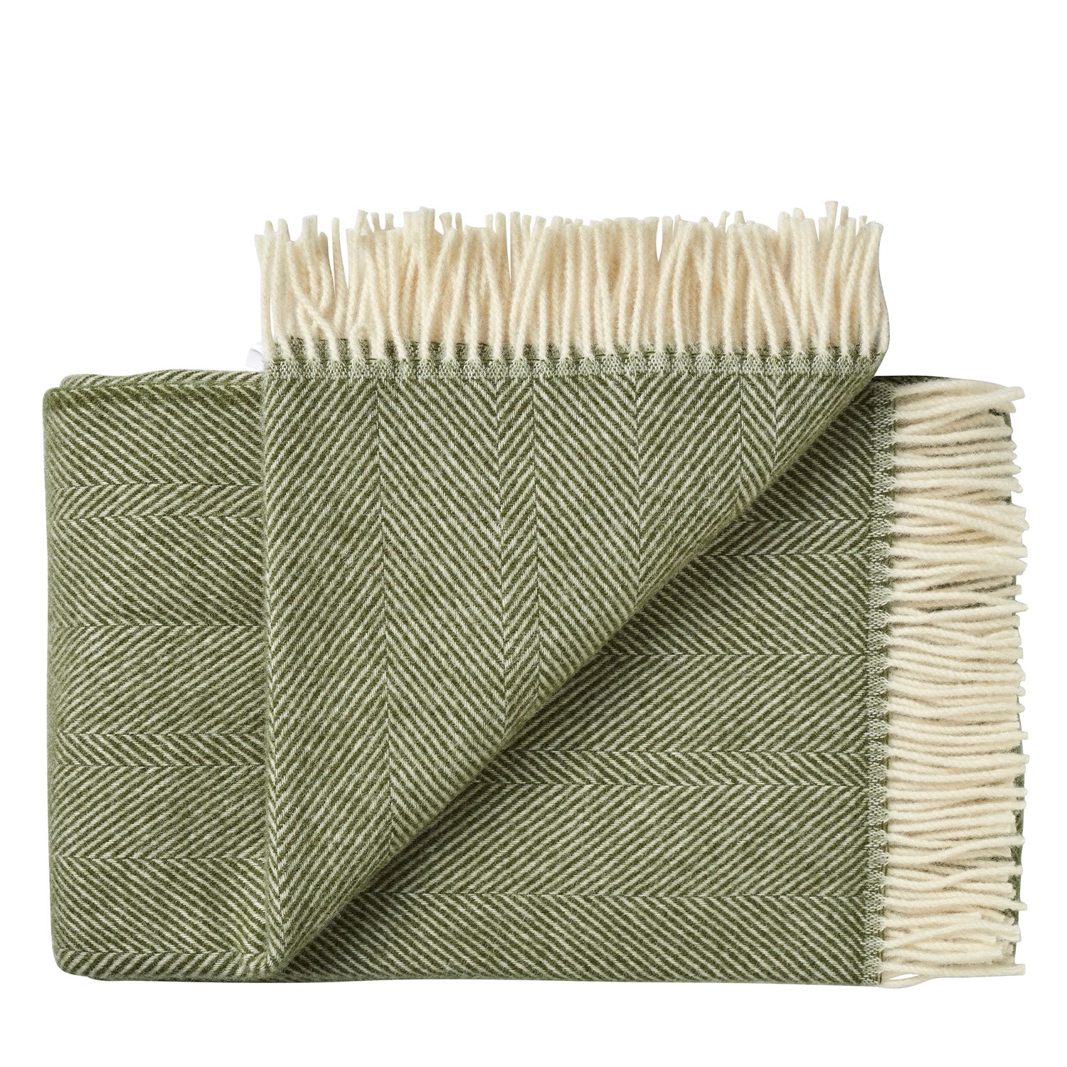 Silkeborg Uldspinderi ApS Rømø 140x240 cm Throw 00186 Forest Floor Green