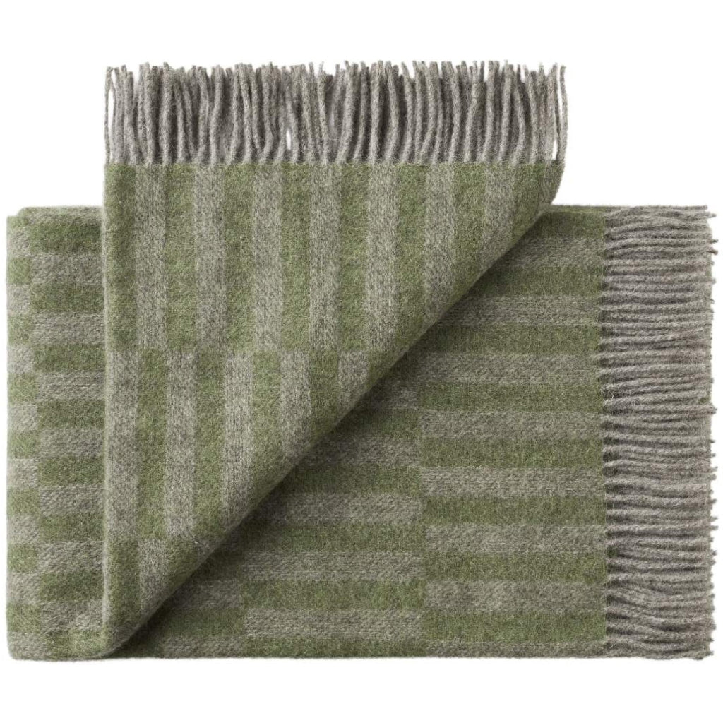Silkeborg Uldspinderi ApS Stockholm 140x240 cm Throw 00824 Pebble Green