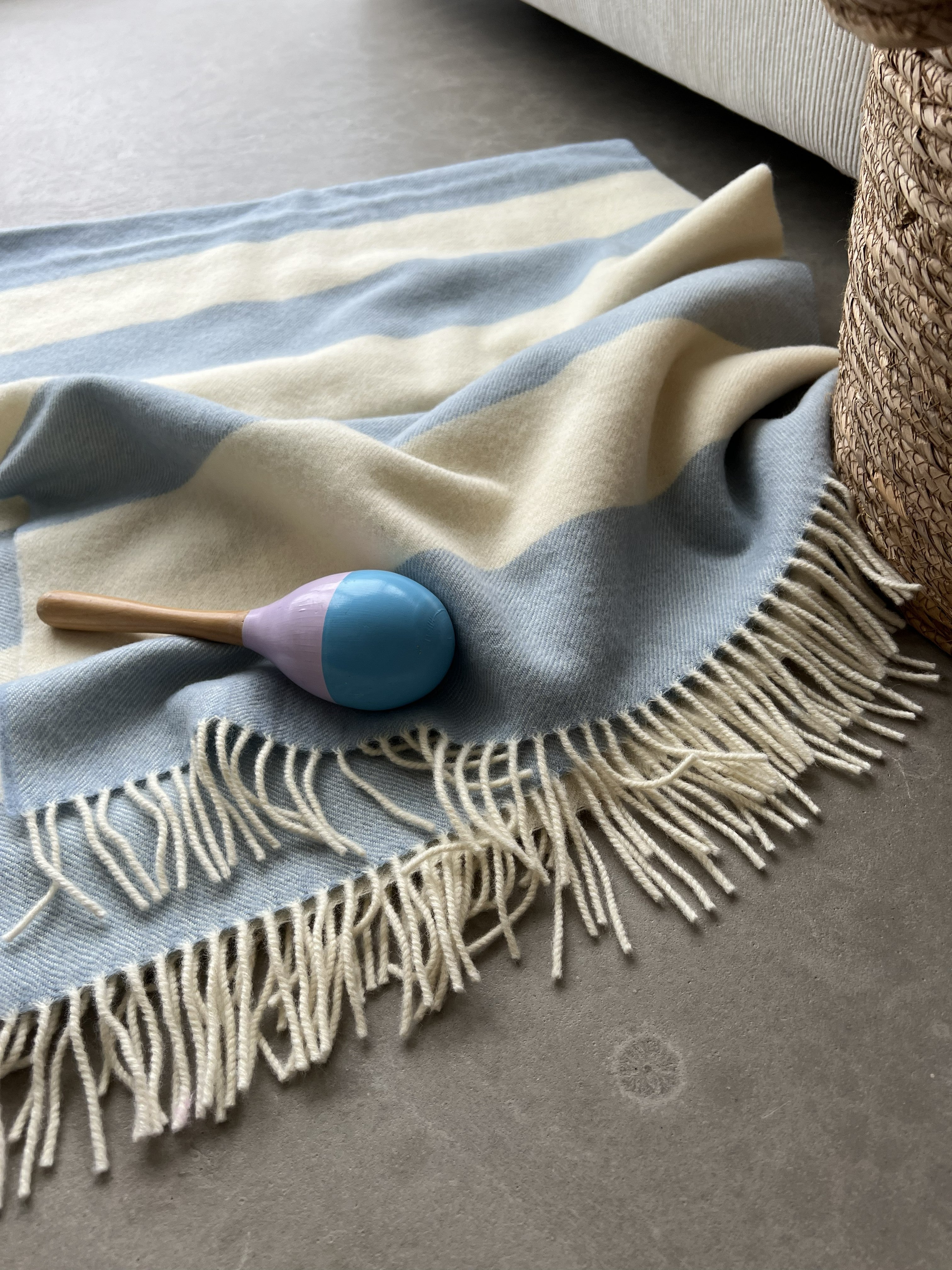 Silkeborg Uldspinderi ApS The Sweater Junior 70x140 cm Throw 05324 Blue