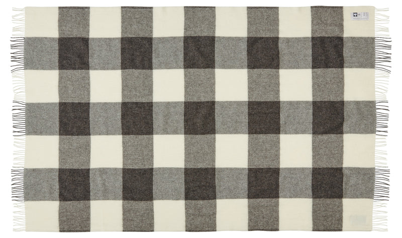 Silkeborg Uldspinderi ApS Ærø 140x240 cm Throw 00101 Grey White