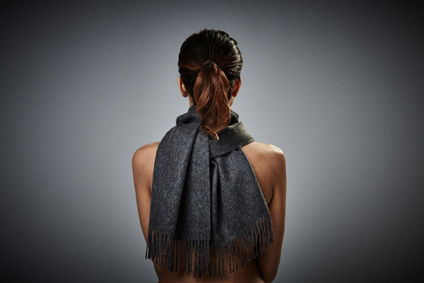 Silkeborg Uldspinderi ApS Arequipa 30x200 cm Scarf 00403 Dark Grey