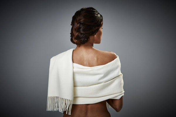 Silkeborg Uldspinderi ApS Arequipa Scarf 60x200 cm Scarf 00100 White