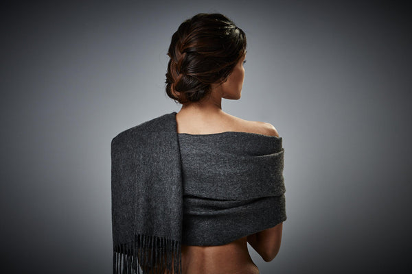 Silkeborg Uldspinderi ApS Arequipa Scarf 60x200 cm Scarf 00403 Dark Grey