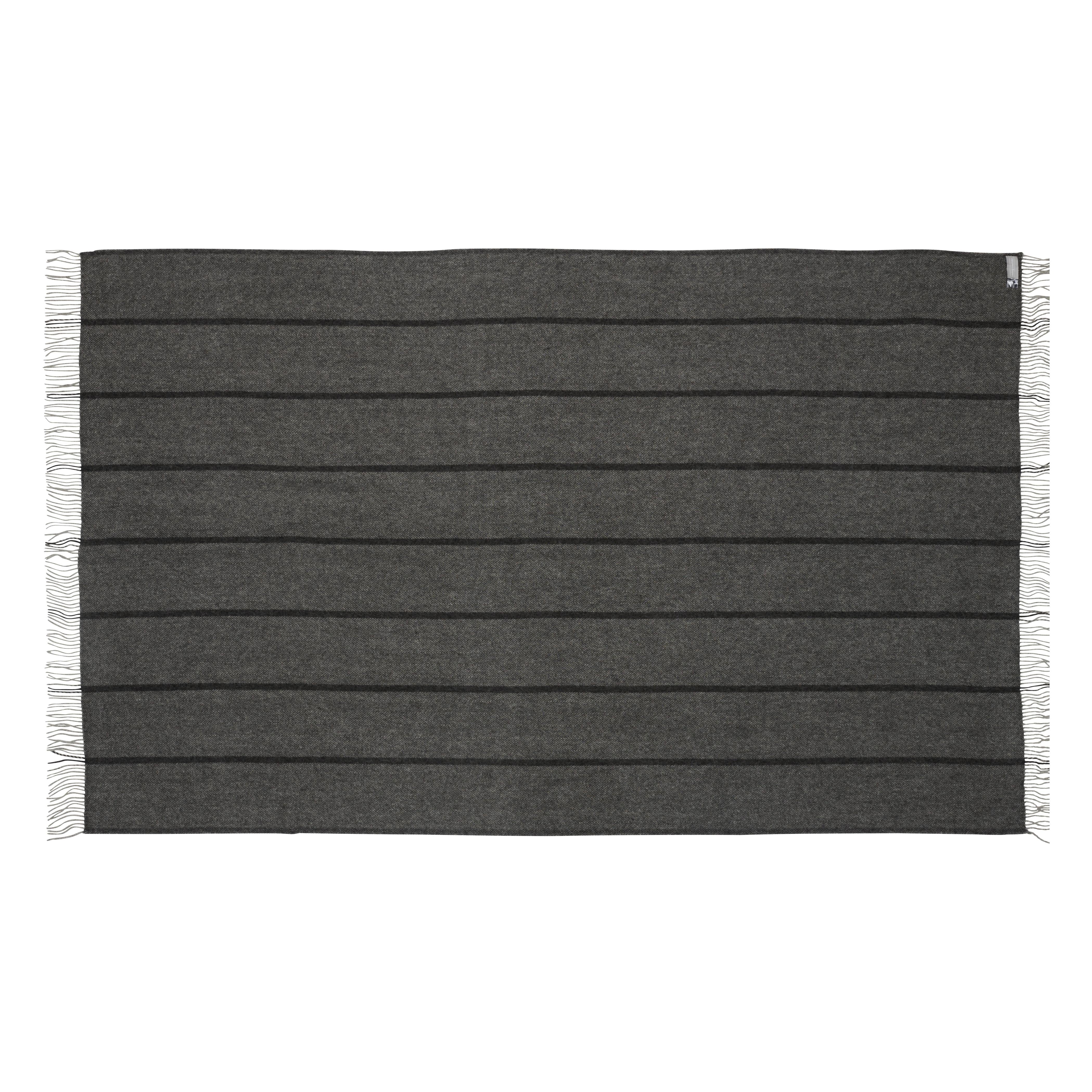 Silkeborg Uldspinderi ApS Askø 140x240 cm Throw 01116 Dark Grey (04126)