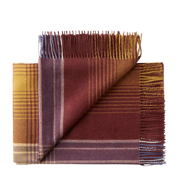 Silkeborg Uldspinderi ApS Bogota 130x200 cm Throw 05313 Vintage Bordeaux
