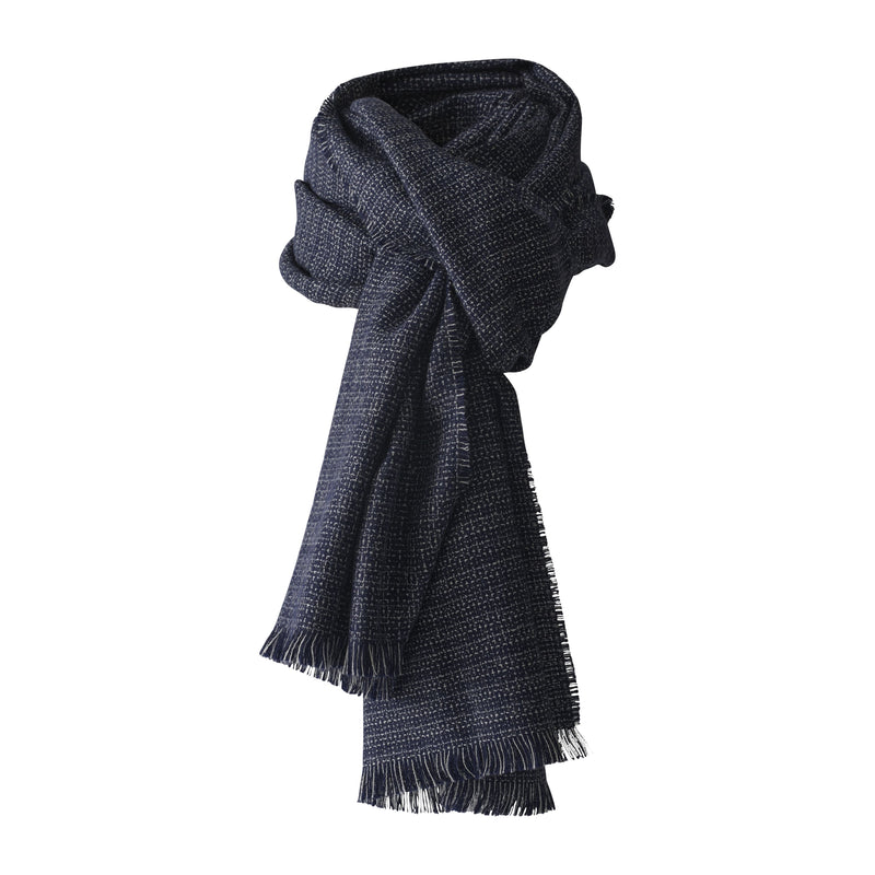 Silkeborg Uldspinderi ApS Cumulus 60x200 cm Scarf 1167 Blue White