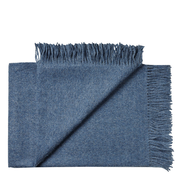 Silkeborg Uldspinderi ApS Cusco 130x200 cm Throw 00726 Denim Blue