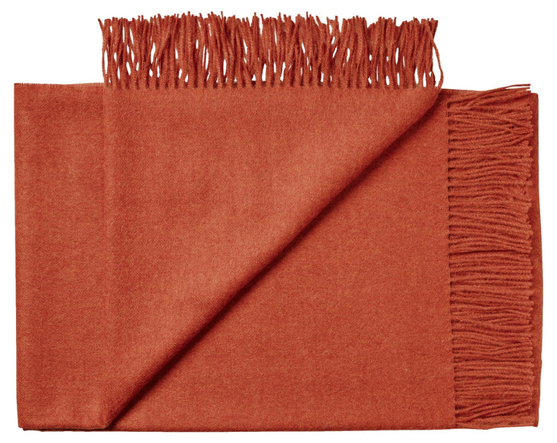 Silkeborg Uldspinderi ApS Cusco 130x200 cm Throw 00707 Pumpkin Orange