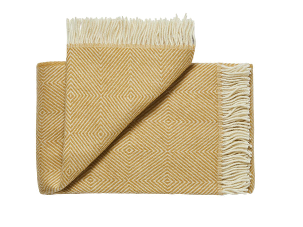 Silkeborg Uldspinderi ApS Fanø 130x200 cm Throw 00128 Sunflower Yellow (00875)