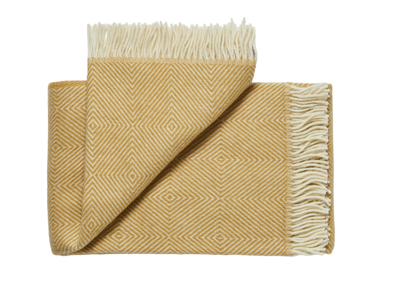 Silkeborg Uldspinderi ApS Fanø 130x200 cm Throw 00128 Sunflower Yellow (00875)