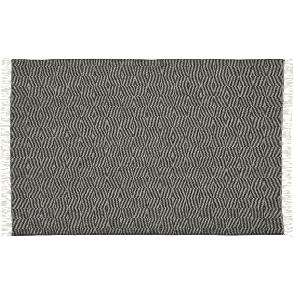 Silkeborg Uldspinderi ApS Fanø 140x240 cm Throw 00159 Black