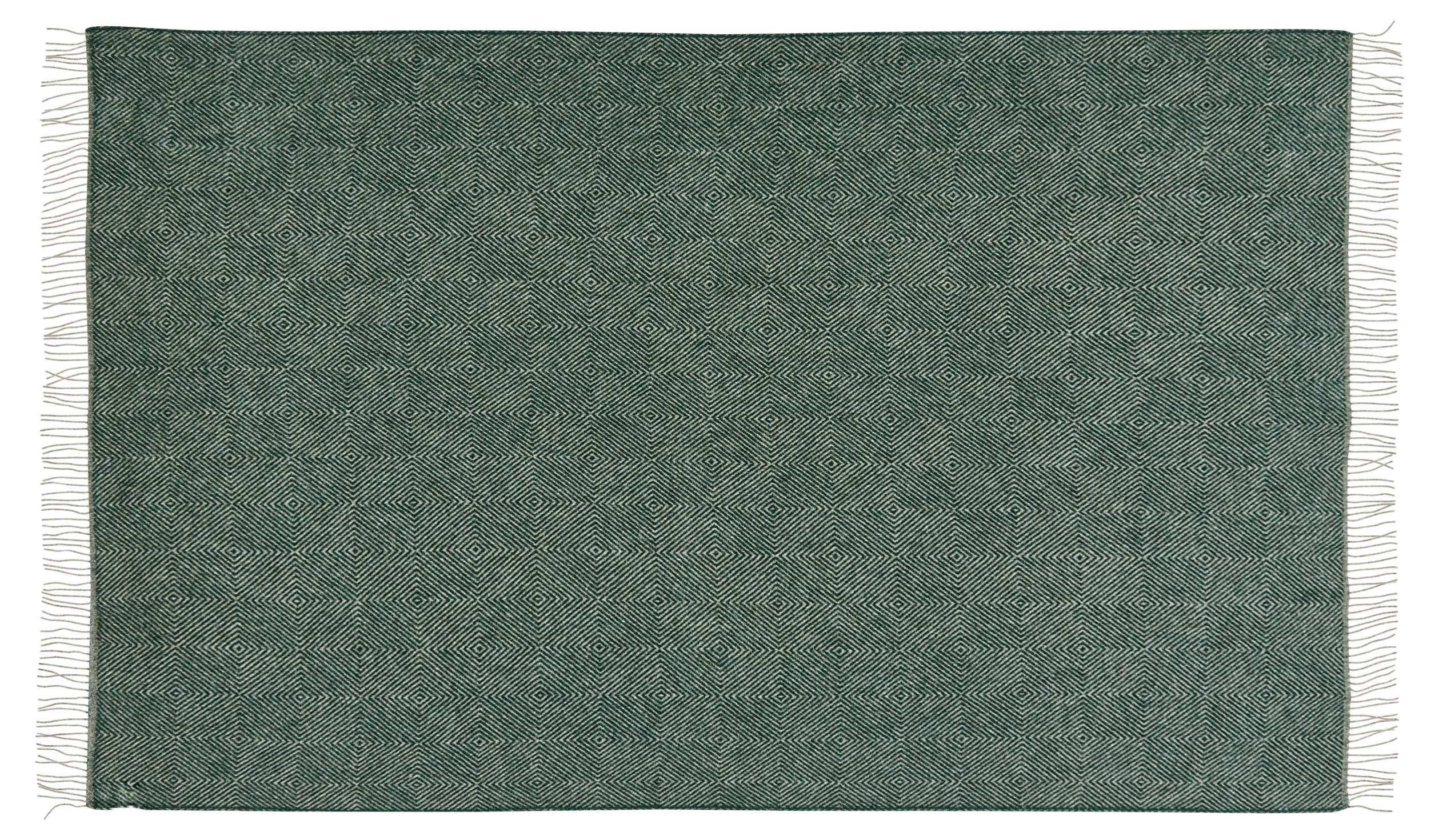 Silkeborg Uldspinderi ApS Fanø 140x240 cm Throw 00178 Dark Pine Green