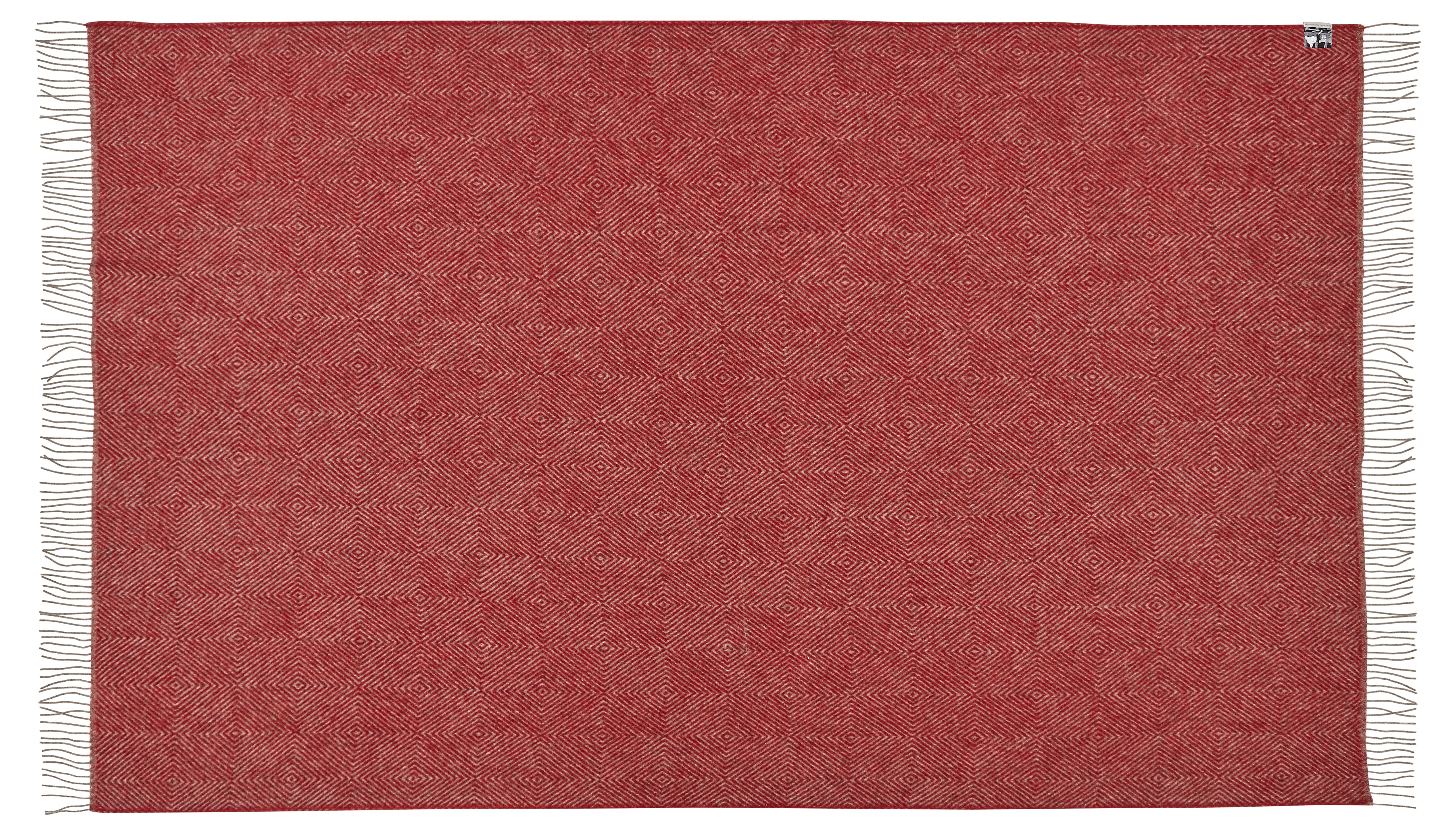 Silkeborg Uldspinderi ApS Fanø 220x260 cm Blanket 00177 Granite Red