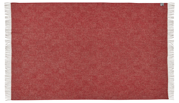 Silkeborg Uldspinderi ApS Fanø 220x260 cm Blanket 00177 Granite Red
