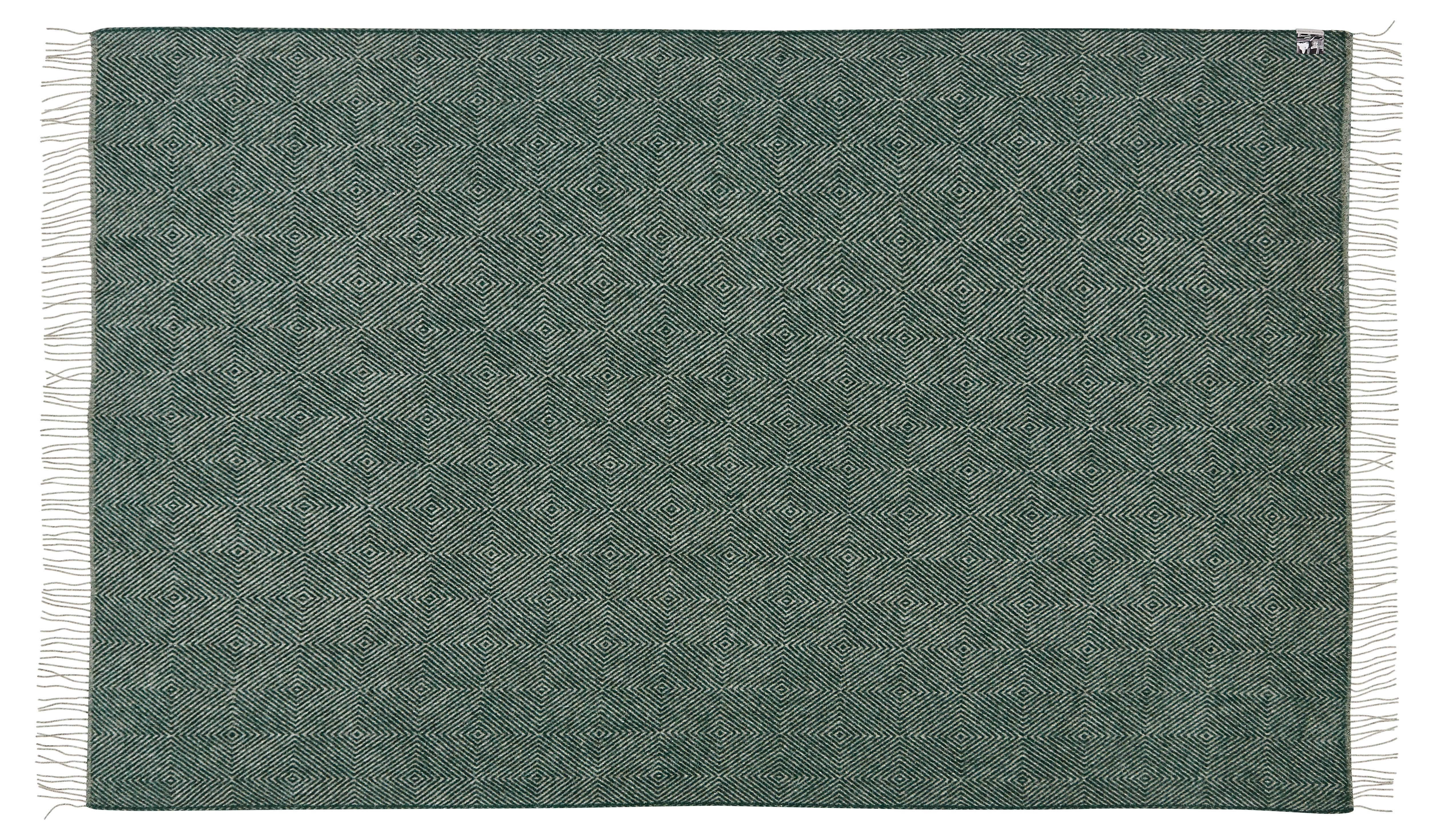 Silkeborg Uldspinderi ApS Fanø 220x260 cm Blanket 00178 Dark Pine Green