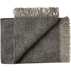 Silkeborg Uldspinderi ApS Fanø 85x130 cm Throw 00171 Slate Black