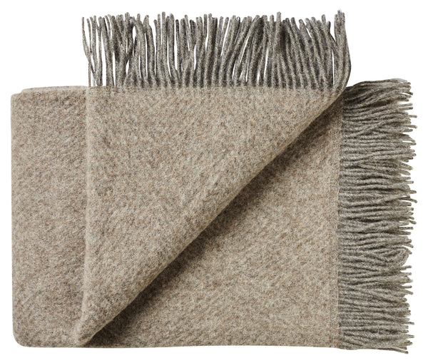 Silkeborg Uldspinderi ApS Fanø 85x130 cm Throw 00185 Pebbles Beige