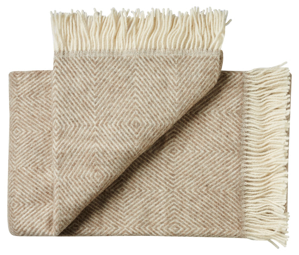 Silkeborg Uldspinderi ApS Fanø Throw 140x240 cm Throw 00119 Birch Sand