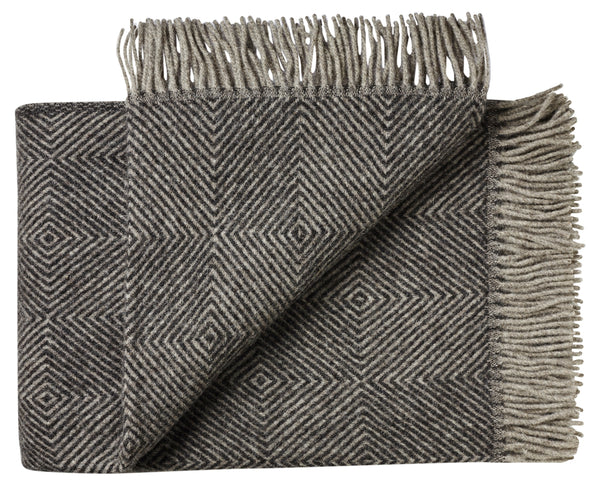 Silkeborg Uldspinderi ApS Fanø Throw 140x240 cm Throw 00171 Slate Black