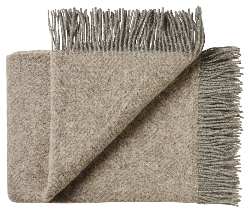 Silkeborg Uldspinderi ApS Fanø Throw 140x240 cm Throw 00185 Pebbles Beige