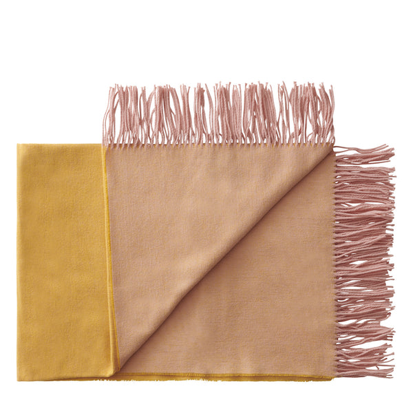 Silkeborg Uldspinderi ApS Franja 170x140 cm Throw 01233 Pink-Yellow