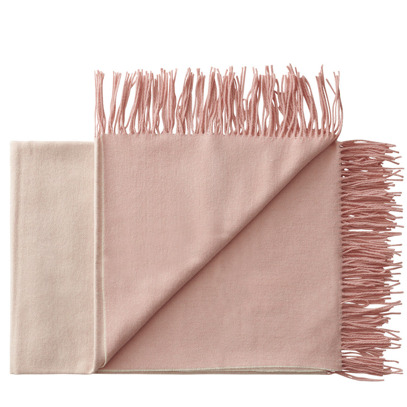 Silkeborg Uldspinderi ApS Franja 170x140 cm Throw 01234 Pink-White