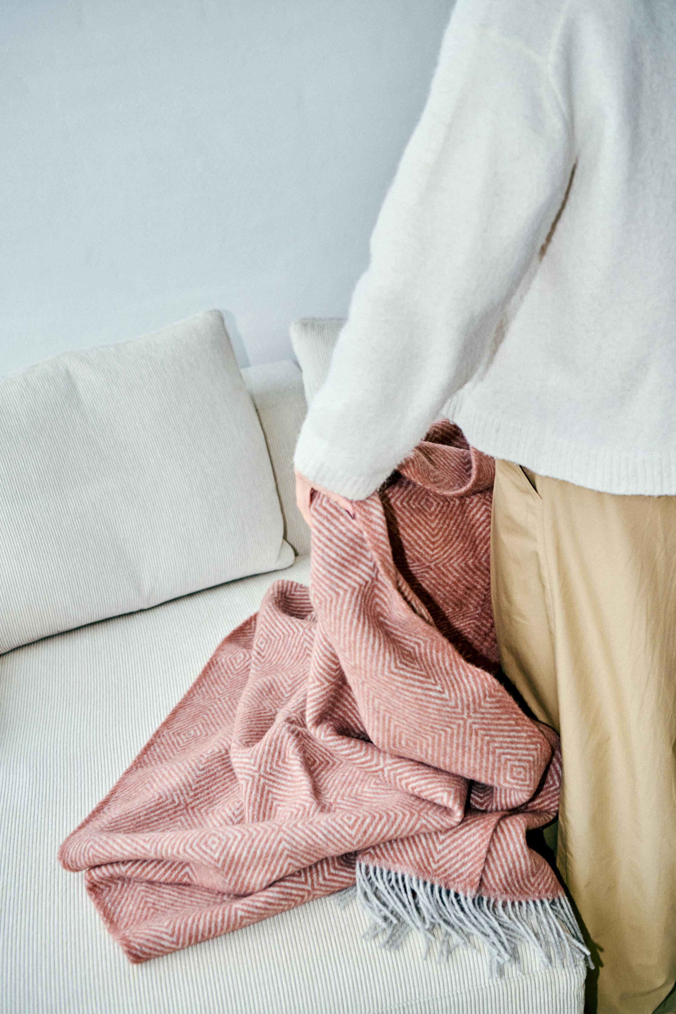 Silkeborg Uldspinderi ApS Livø 140x240 cm Throw 03109 Rosewood