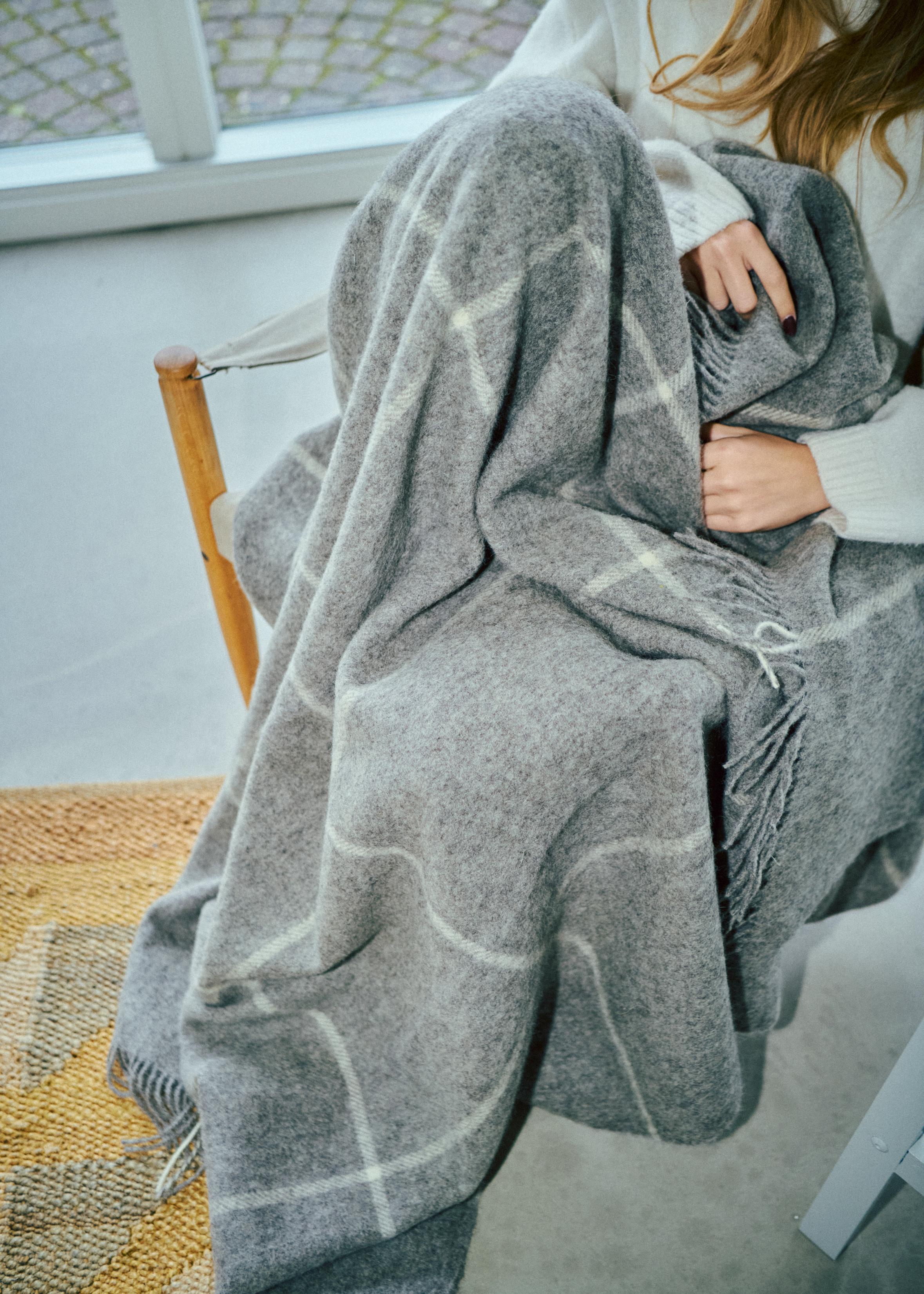 Silkeborg Uldspinderi ApS Mandø 140x240 cm Throw 00155 Nordic Grey