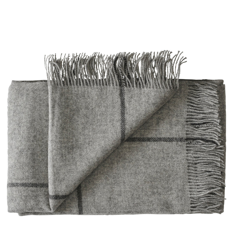 Silkeborg Uldspinderi ApS Mandø 140x240 cm Throw 1115 Medium Grey (04155)