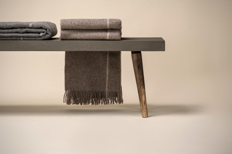 Silkeborg Uldspinderi ApS Mandø Throw 140x240 cm Throw 00168 Oak Brown