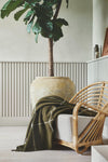 Silkeborg Uldspinderi ApS Mandø 140x240 cm Throw 02109 Seaweed (01155)