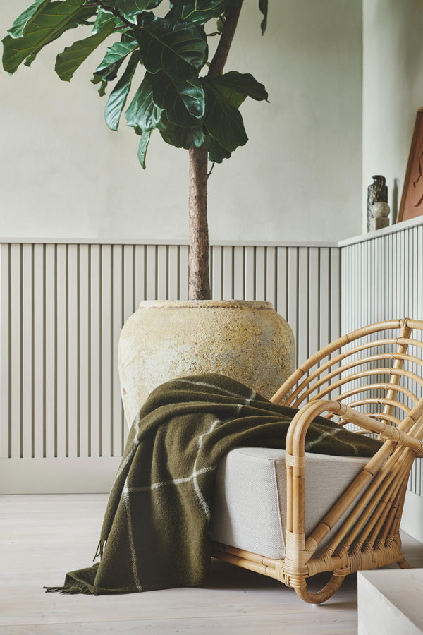 Silkeborg Uldspinderi ApS Mandø 140x240 cm Throw 02109 Seaweed (01155)