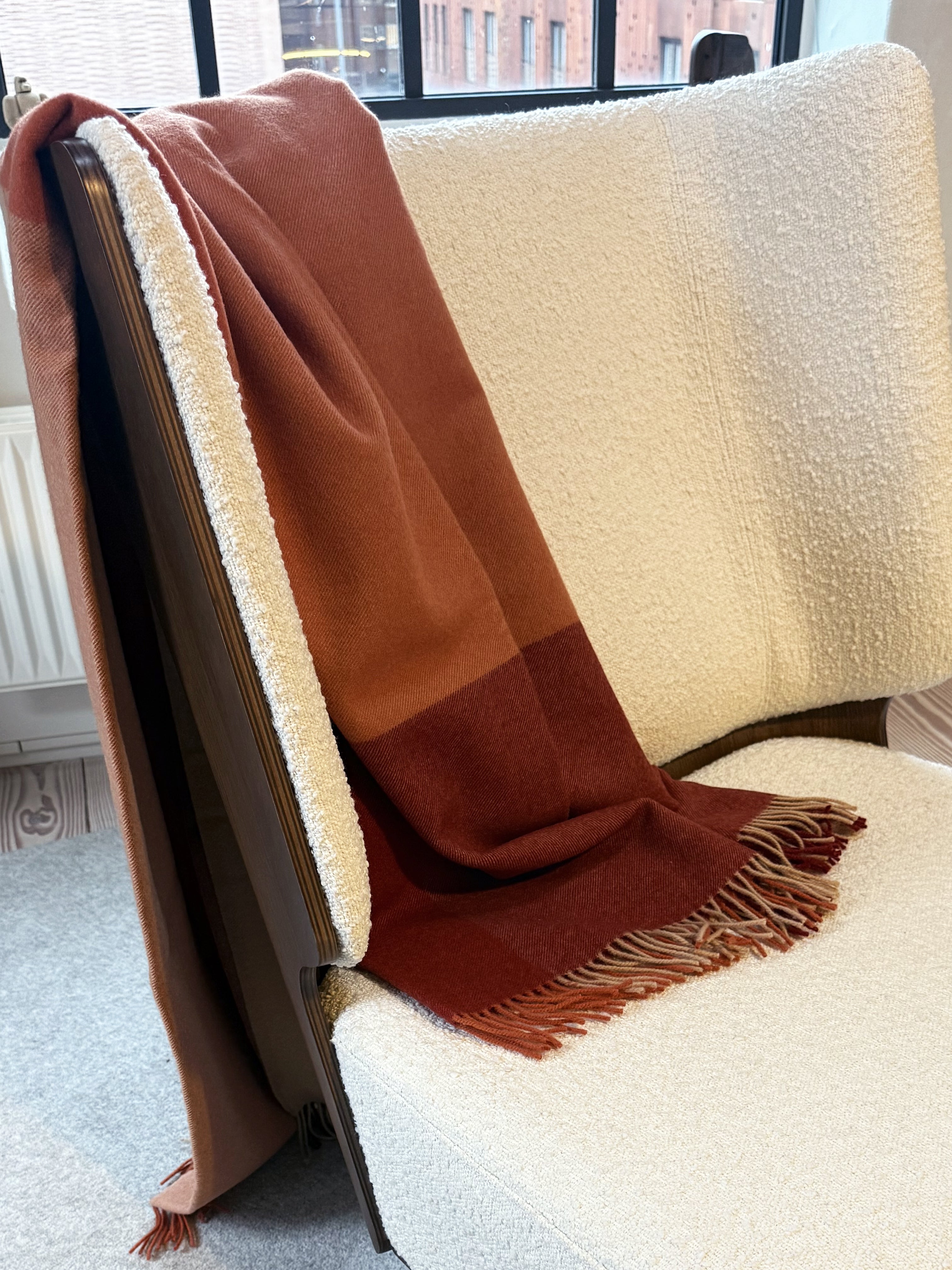 Silkeborg Uldspinderi ApS Miami 130x190 cm Throw 05310 Warm Vintage Orange