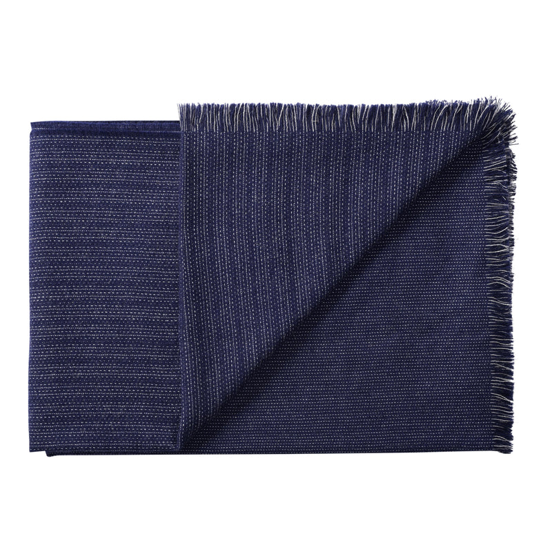 Silkeborg Uldspinderi ApS Pine 130x200 cm Throw 01167 Blue White