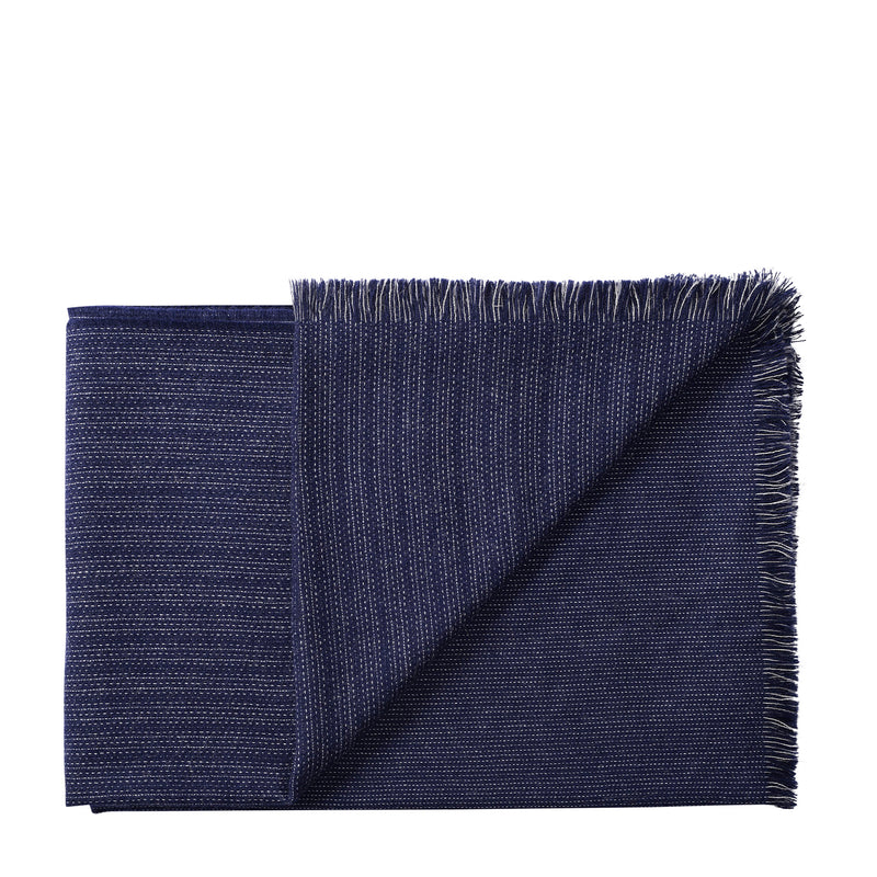 Silkeborg Uldspinderi ApS Pine 130x200 cm Throw 01167 Blue White