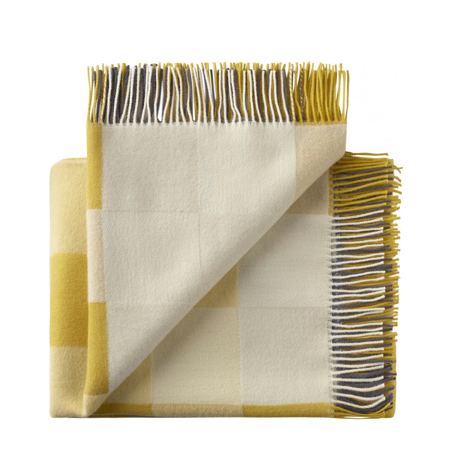 Silkeborg Uldspinderi ApS Plain Beat 130x190 cm Throw 01220 All Yellow
