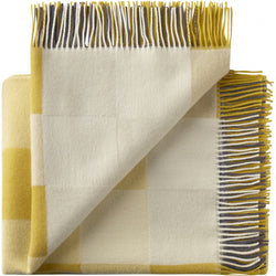 Silkeborg Uldspinderi ApS Plain Beat 130x190 cm Throw 01220 All Yellow