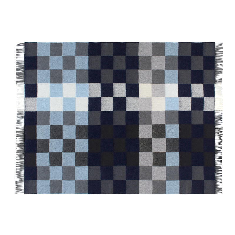 Silkeborg Uldspinderi ApS Plain Beat 130x190 cm Throw 01225 Muted Blues