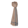 Silkeborg Uldspinderi ApS Rustic Border 60x200 cm Scarf 00717 Rose Sand