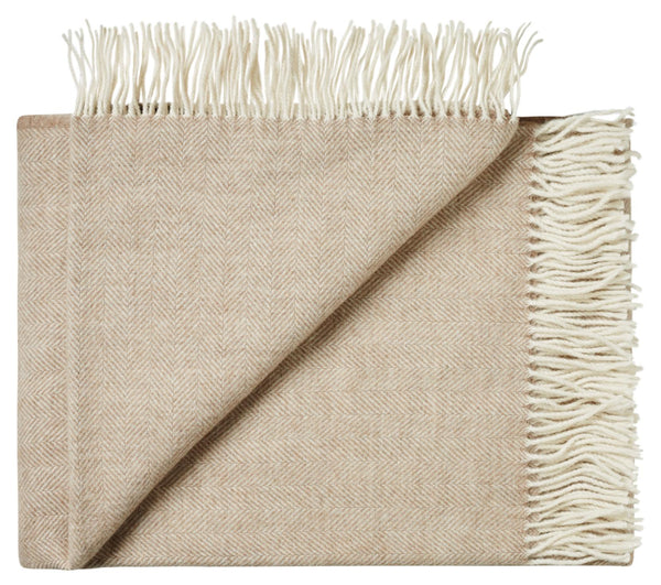 Silkeborg Uldspinderi ApS Sevilla Throw 130x190 cm Throw 05153 Barley Beige