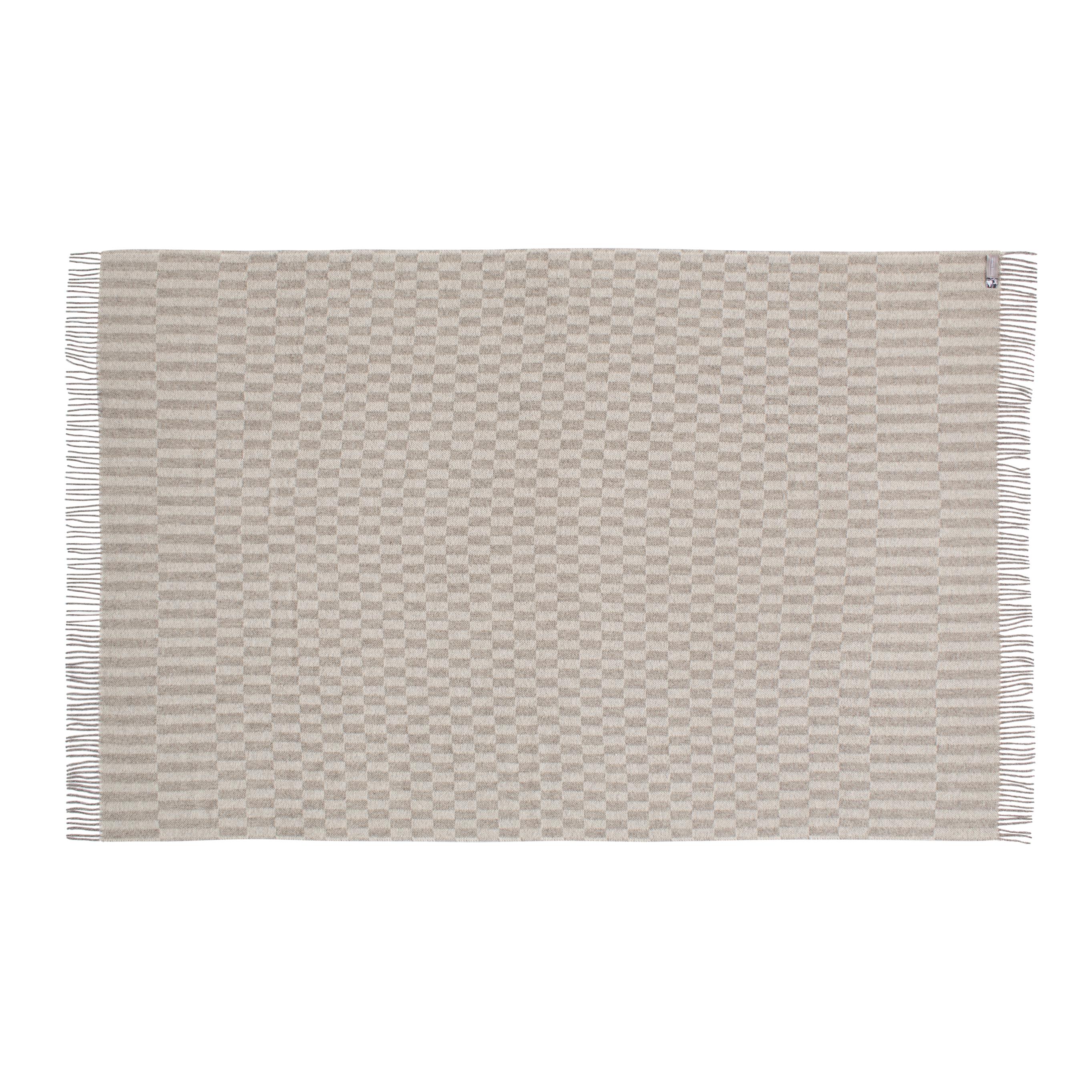 Silkeborg Uldspinderi ApS Stockholm 140x240 cm Throw 00820 Grey White