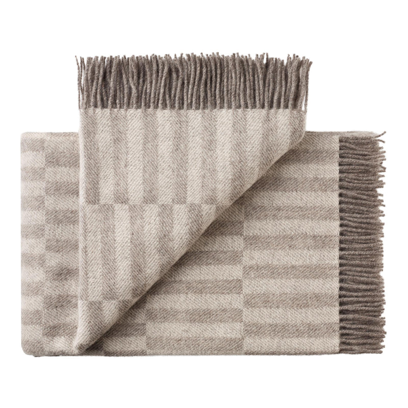 Silkeborg Uldspinderi ApS Stockholm 140x240 cm Throw 00820 Grey White