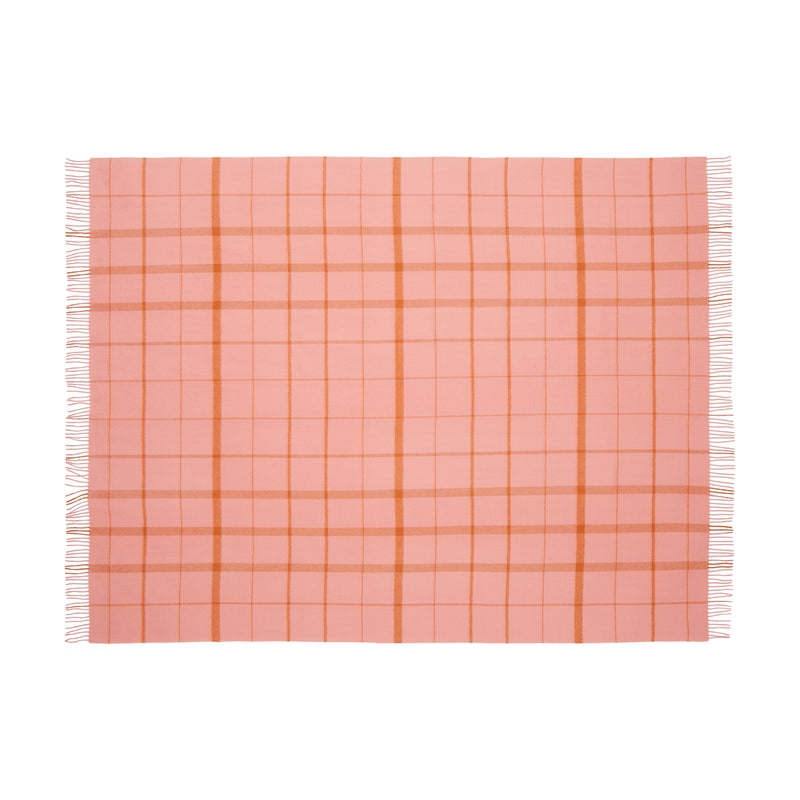 Silkeborg Uldspinderi ApS Warp & Weft Throw 130x190 cm - RWS Throw 02103 Love - Coral/Amber (17516/17555)