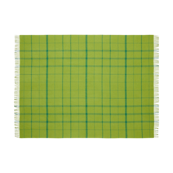 Silkeborg Uldspinderi ApS Warp & Weft Throw 130x190 cm - RWS Throw 02104 Sprout - Lime/Grass (07998/17556)