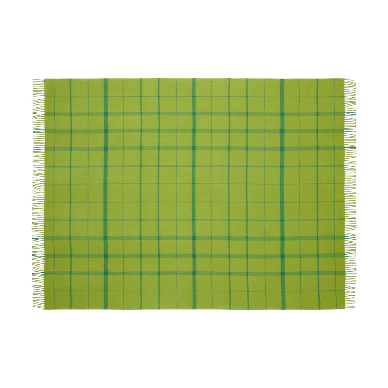 Silkeborg Uldspinderi ApS Warp & Weft Throw 130x190 cm - RWS Throw 02104 Sprout - Lime/Grass (07998/17556)