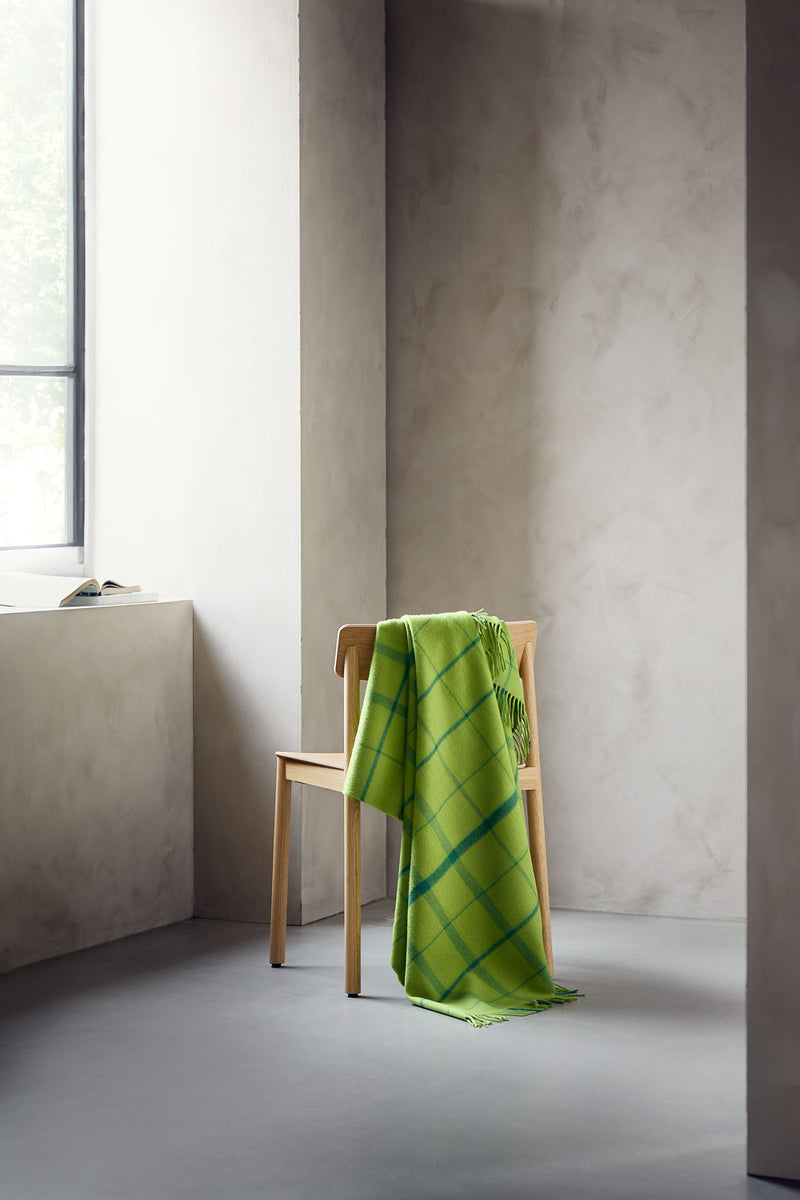 Silkeborg Uldspinderi ApS Warp & Weft Throw 130x190 cm - RWS Throw 02104 Sprout - Lime/Grass (07998/17556)