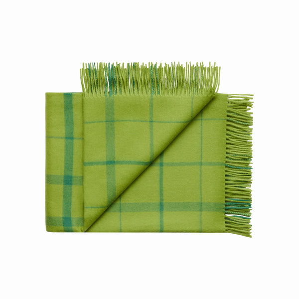 Silkeborg Uldspinderi ApS Warp & Weft Throw 130x190 cm - RWS Throw 02104 Sprout - Lime/Grass (07998/17556)